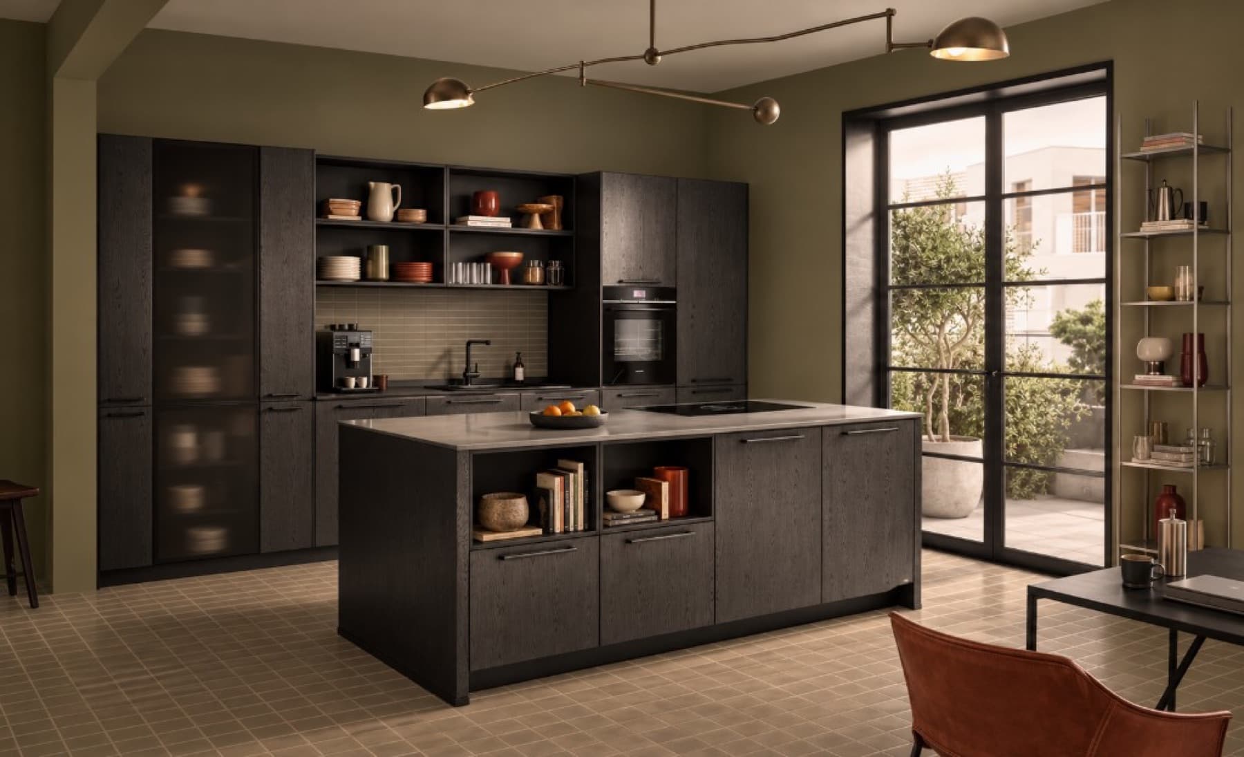 Warm Oak kitchen New York — VINT Homes